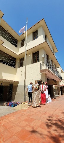 JRC Flag Hoisting by Vice Principal 