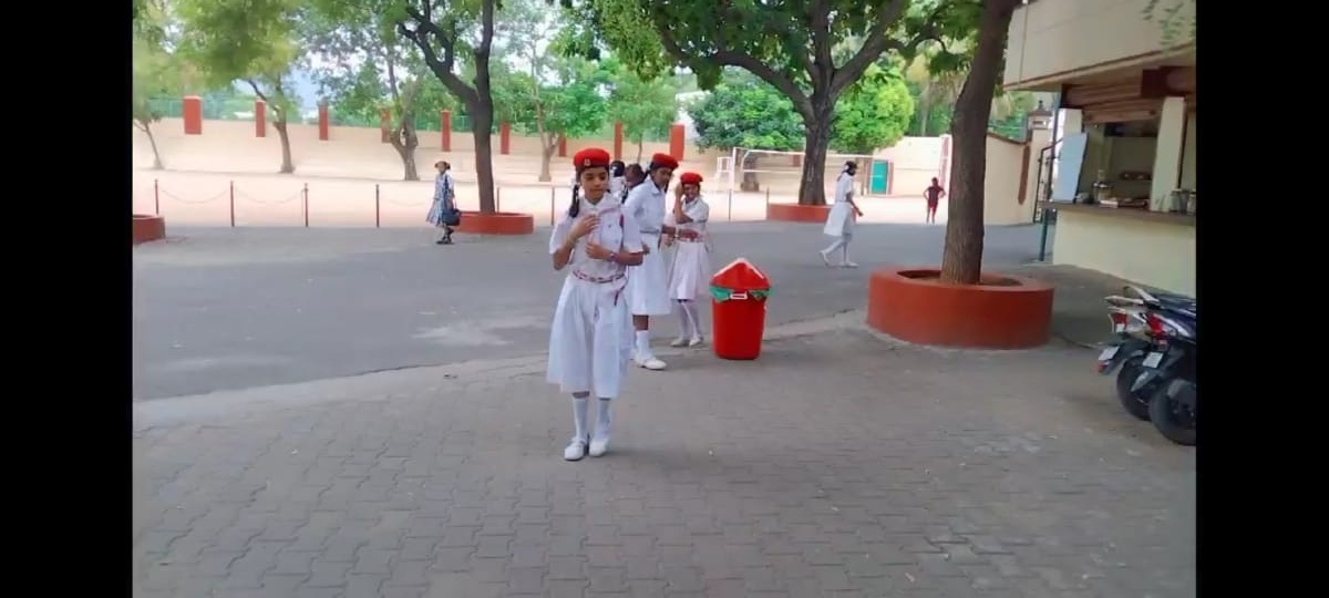 Campus cleaning done by our JRC students
