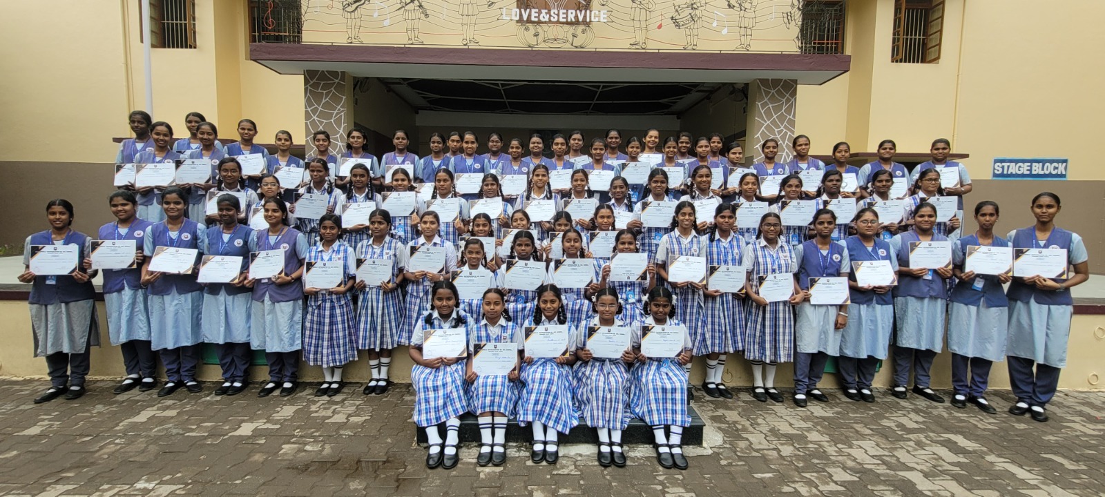 Students achieved 100% Attendance